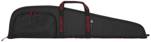 Ruger 27140 Rifle Case  40" Black Endura w/ Red Ruger Logo Accessory Pocket & Foam Padding