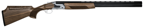 CZ-USA 06495 SCTP Sterling Southpaw 12 Gauge 3" 2rd 30" Gloss Black Chrome Barrel, Silver Satin Chrome Metal Finish, Turkish Walnut Fixed Adjustable Comb Stock Includes 5 Extended Chokes Left Hand