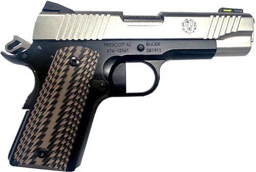 RUGER SR1911 CCO 9MM 7-SHOT 4.25" TWO-TONE (TALO)