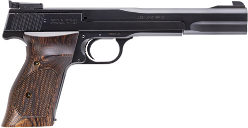 S&W 41 22LR 7" AS 10SH-ATS-TS-DT BLUED WOOD