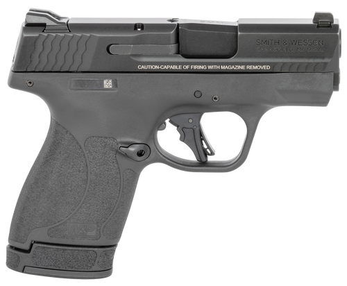 Smith & Wesson 13246 M&P Shield Plus Micro-Compact Frame 9mm Luger 10+1/13+1, 3.10" Black Armornite Stainless Steel Barrel & Serrated Slide, Matte Black Polymer Frame,  Thumb Safety