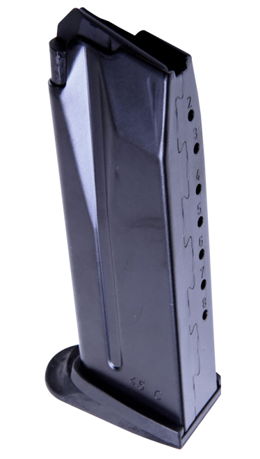 HK 50248621 45C  Black Detachable with Extended Floor Plate 8rd 45 ACP for H&K USP Compact/45 Compact