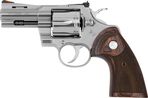 COLT PYTHON 357MAG 3" 6RD STAINLESS WALNUT GRIPS