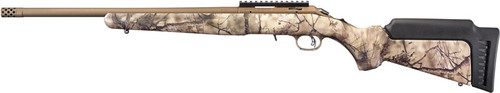 RUGER AMERICAN 17HMR BRONZE CERAKOTE GO WILD IM BRUSH CAMO