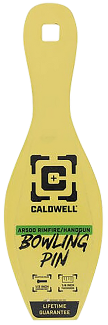 Caldwell 4002312   Rimfire/Handgun Yellow AR500 Steel Bowling Pin 1/4" Thick