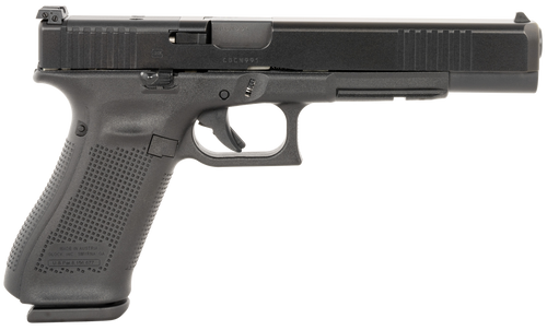 Glock PA163S103MOS G17L Gen5 MOS Full Size Frame 9mm Luger 17+1 6.02" Black Long Barrel, Black MOS Cut/Serrated Steel Slide, Black Polymer Frame w/Picatinny Rail, Black Textured Grip