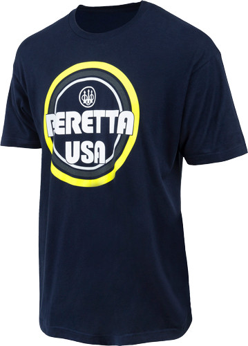 BERETTA T-SHIRT RETRO BUSA LOGO LARGE NAVY BLUE<
