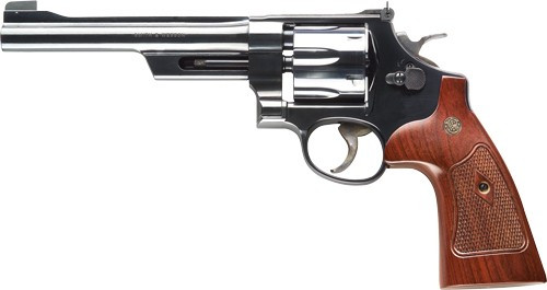 S&W 27 CLASSIC 357MAG 6.5" AS BLUED CHECKERED WOOD GRIPS