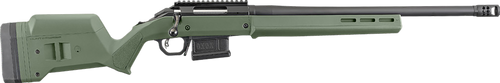 Ruger 26934 American Hunter 6.5 Creedmoor 5+1 20" Matte Black Threaded Barrel, Matte Black Steel Receiver w/Picatinny Rail Receiver, Olive Green Magpul Adjustable Hunter Synthetic Stock, Right Hand