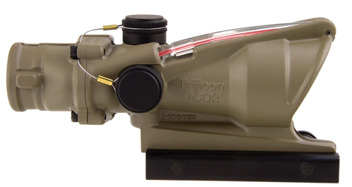Trijicon 100310 ACOG  Flat Dark Earth 4x32mm Illuminated Red Chevron .223/5.56 BDC Reticle