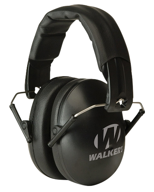 Walker's GWPYWFM2BLK Folding Muff  23 dB Over the Head Black Polymer Fits Youth/Women