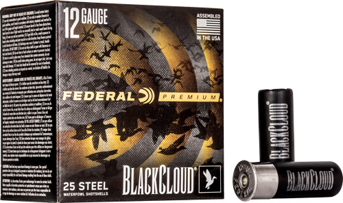 FEDERAL BLACK CLOUD 12GA 2.75" 1-1/8OZ #4 1500FPS 25RD 10BX/C