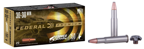 Federal LG30301 Premium HammerDown 30-30Win 150gr Bonded Soft Point 20 Per Box/10 Case