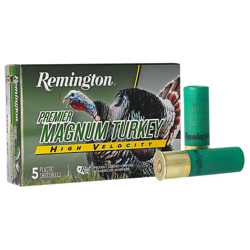 Remington Ammunition 28039 Premier Magnum Turkey High Velocity 12 Gauge 3.50" 2 oz 4 Shot 5 Per Box/ 20 Cs