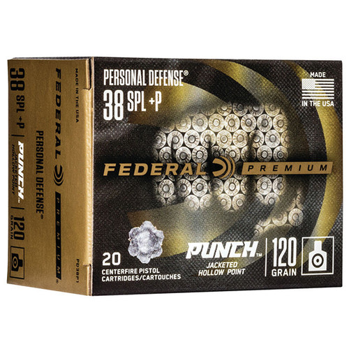 FED PUNCH 38SPL 120GR JHP 20/10