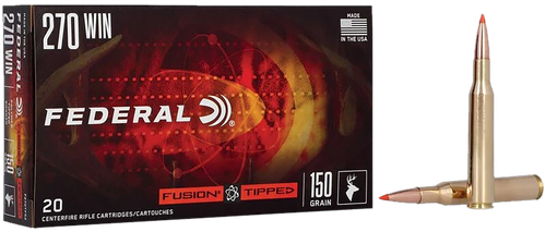 Federal F270TFS2 Fusion  270Win 150gr Bonded Soft Point 20 Per Box/10 Case