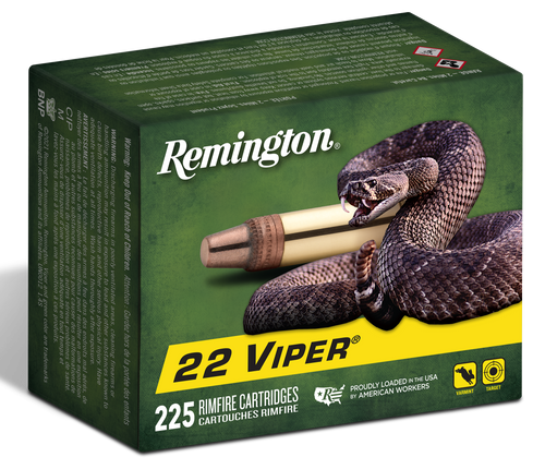 Remington Ammunition 21239 Viper  22LR 36gr Truncated Cone Solid 225 Per Box/10 Case