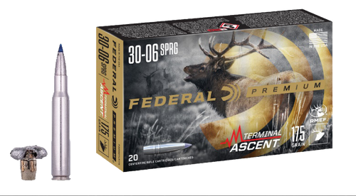 Federal P3006TA1 Premium Terminal Ascent 30-06Springfield 175gr 20 Per Box/10 Case