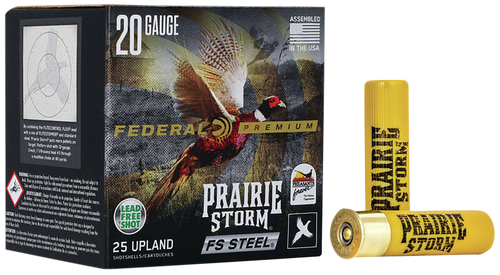 Federal PFSX207FS4 Premium Prairie Storm FS 20Gauge 3" 7/8oz 4Shot 25 Per Box/10 Case