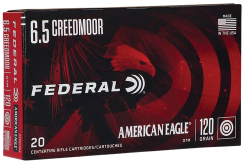 Federal AE65CRD2 American Eagle Rifle 6.5Creedmoor 120gr Open Tip Match 20 Per Box/10 Case