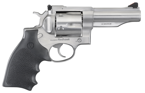 Ruger 5044 Redhawk  44 Special/44 Rem Mag 6rd, 4.20" Satin Stainless Steel Barrel, Dual Chambered Satin Stainless Cylinder, Satin Stainless Steel Frame, Hardwood Grip, Exposed Hammer