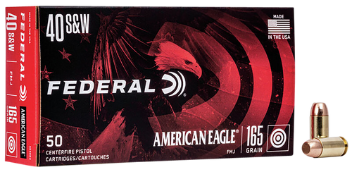 Federal AE40R3 American Eagle Handgun 40S&W 165gr Full Metal Jacket 50 Per Box/20 Case