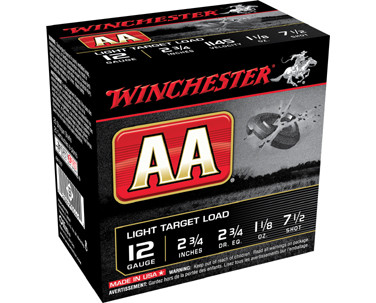 WIN AA LIGHT 12GA 2.75 1 1/8OZ #7.5 25/10