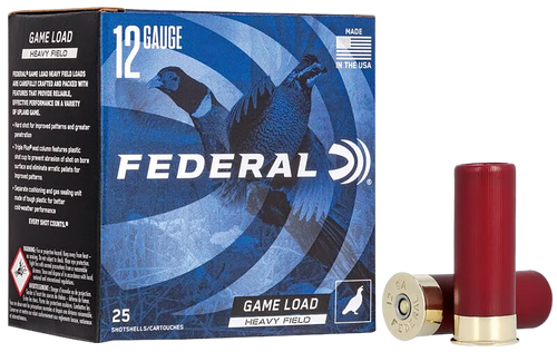 Federal H1255 Game-Shok Heavy Field 12Gauge 2.75" 1 1/4oz 5Shot 25 Per Box/10 Case