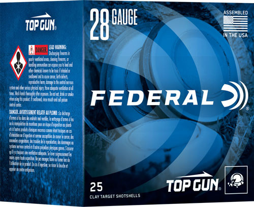 FEDERAL TOP GUN 28GA 2.75" 3/4 OZ #7.5 1330FPS 250RD CASE LOT