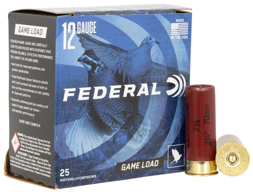 Federal H12175 Game-Shok Upland 12Gauge 2.75" 1oz 7.5Shot 25 Per Box/10 Case