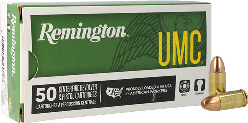 REMINGTON UMC 9MM LUGER 147GR FMJ 50RD 10BX/CS