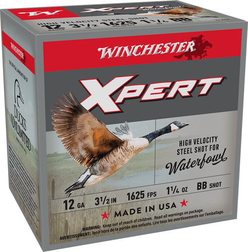 Winchester Ammo WEX12LMBB Super X Xpert High Velocity 12Gauge 3.50" 1 1/4oz BBShot 25 Per Box/10 Case