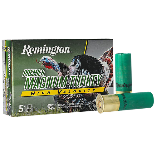 Remington Ammunition 28029 Premier Magnum Turkey High Velocity 12 Gauge 3" 1 3/4 oz 4 Shot 5 Per Box/ 20 Cs