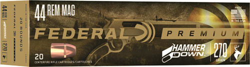 FEDERAL HAMMER DOWN 44 REM MAG 270GR JSP 20RD 10BX/CS