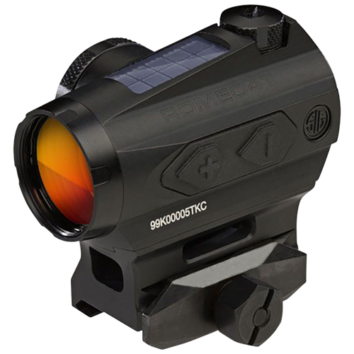 Sig Sauer Electro-Optics SOR43031 Romeo4T  Black Anodized 1 x 20 mm 2 MOA Red Ballistic Dot/65 MOA Circle