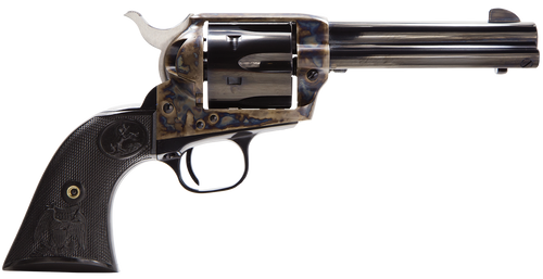 Colt Mfg P1650 Single Action Army Peacemaker 357 Mag 6 Shot 5.50" Blued Barrel & Cylinder, Color Case Hardened Frame, Black Polymer Grip