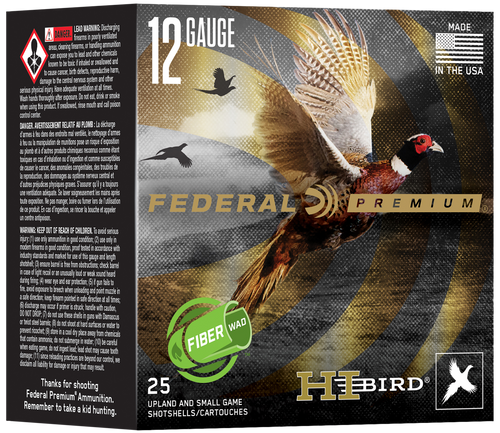Federal HVFB12HW5 Federal Premium Hi-Bird 12Gauge 2.75" 1 1/4oz 5Shot 25 Per Box/10 Case