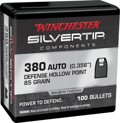 Winchester Ammo WB380ST85X Silvertip  380ACP 85gr 100 Per Box/10 Case