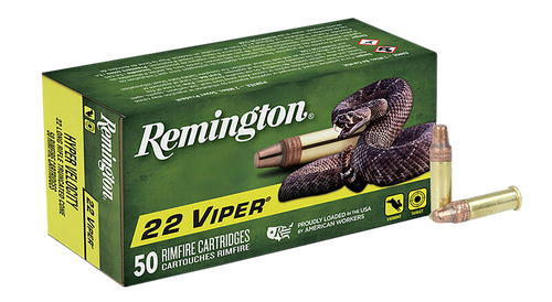 Remington Ammunition 21080 Viper Rimfire 22LR 36gr Truncated Cone Solid 50 Per Box/100 Case