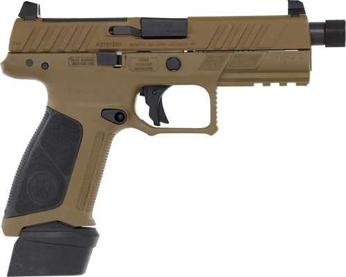 BERETTA APX A1 FS 9MM 4.8" 21RD FDE THREADED OPTIC READY