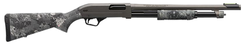 Winchester Repeating Arms 512450395 SXP Hybrid Defender 12 Gauge 3" Chamber 5+1 (2.75") 18", Gray Barrel/Rec, TrueTimber Midnight Synthetic Furniture, Fiber Optic Front