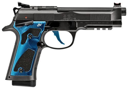 Beretta USA 92X Performance 9mm Luger, 4.9" Barrel, 18+1, Graphite Gray Tinitec / Dark Nistan Blue