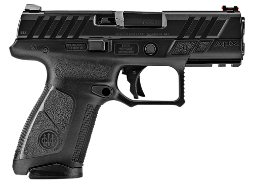 Beretta USA APX A1 Compact 9mm Luger, 3.7" Barrel, 15+1, Black / Aqua Tech Shield