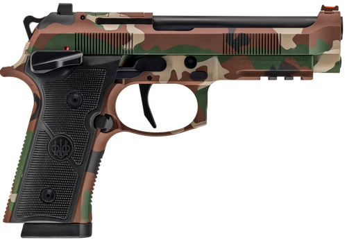 Beretta USA 92XI SAO 9mm Luger, 4.7" Barrel, 18+1, BDU Camo