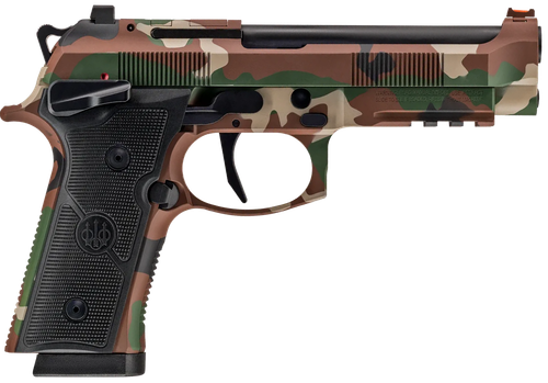 Beretta USA 92XI SAO 9mm Luger, 4.7" Barrel, 18+1, BDU Camo