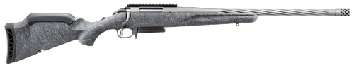 Ruger 46916 American II  Full Size 6.5 PRC 3+1 20" Cobalt Cerakote Spiral Fluted Threaded Barrel & Alloy Steel Receiver w/Picatinny Rail, Gray Splatter Adj LOP Synthetic Stock