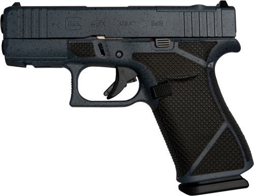 Glock 43X MOS 9mm Luger, 3.41" Barrel, 10+1, Urban Stonewash Cerakote
