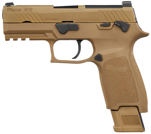 Sig Sauer M18 9mm Luger, 3.9" Barrel, 17+1, Coyote Tan PVD