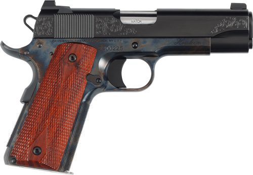 Dan Wesson 01779 Heirloom 2024 45 ACP 8+1 4.25" Stainless Steel Barrel, Blued Serrated Carbon Steel Slide, Black Steel Frame w/Beavertail, Cocobolo Grip