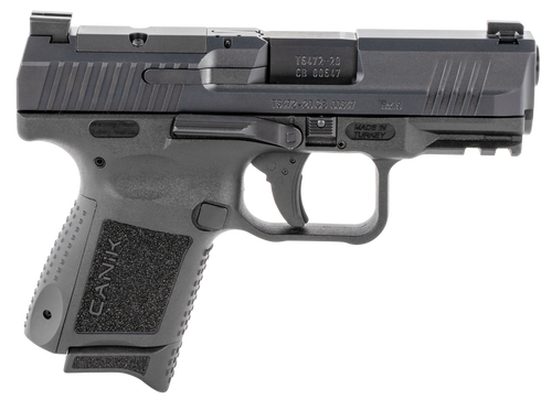 Canik HG5643N TP9 Elite Subcompact 9mm Luger 15+1/12+1, 3.60" Black Nitride Match Grade Barrel, Optic Ready/Serrated Steel Slide, Polymer Frame w/Picatinny Rail & Interchangeable Backstrap Grip